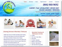 Tablet Screenshot of healthyhomeservices.net